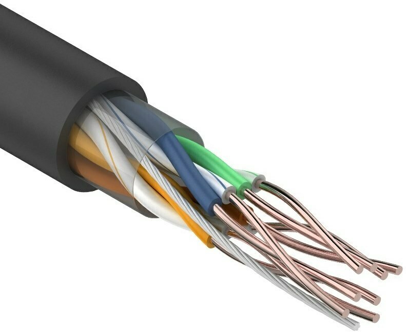 Кабель UTP 4PR 24AWG CAT5e OUTDOOR внеш Standart Skynet (1693219) (4х2х0,50)