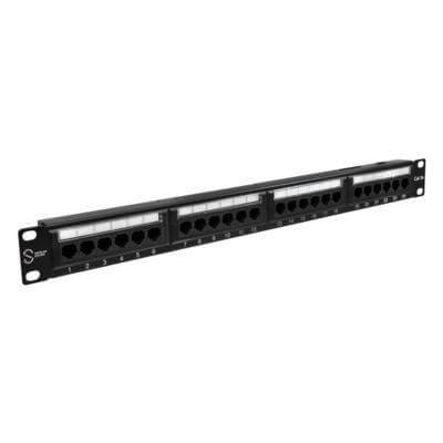 Патч-панель 19", 24хRJ-45, UTP, Cat.5e, 1U, SUPR (10-0403)