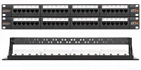 Патч-панель NMC-RP48UD2-AN-2U-BK неэкранированная, 48 порта, 19